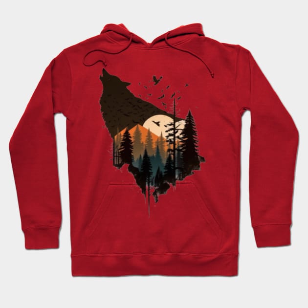 The outdoors is calling, Go Outside, hiking, nature, camping, outdoors, Hoodie by ThatSimply!